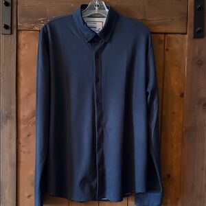 Men's Navy Button Down Shirt